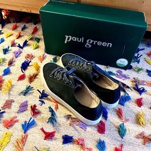 Paul Green side blue sneakers 8.5
